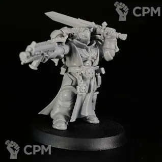 Описание картинки Dark Angels lieutenant conversion от KoofWorkshop по цене 1 260руб | Свободный Рынок Миниатюр - СРМ