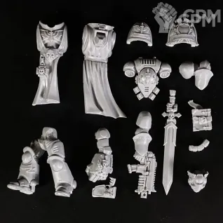 Описание картинки Dark Angels lieutenant conversion от KoofWorkshop по цене 1 260руб | Свободный Рынок Миниатюр - СРМ