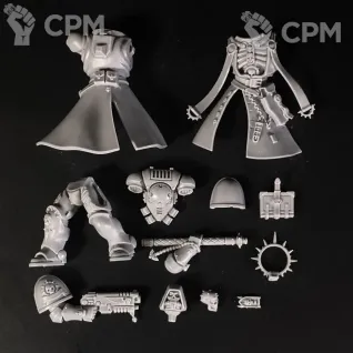 Описание картинки Primaris Chaplain от KoofWorkshop по цене 1 050руб | Свободный Рынок Миниатюр - СРМ