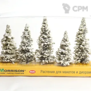 Описание картинки Зимние ели для макетов и диорам. Набор 5 штук. от Morrison-RUS по цене 1 630руб | Свободный Рынок Миниатюр - СРМ
