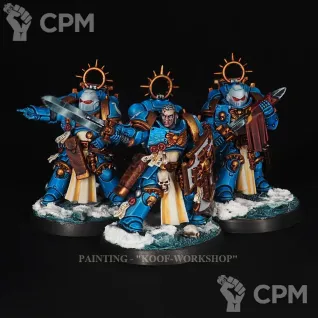 Описание картинки Primaris Bladeguard Veterans от KoofWorkshop по цене 1 750руб | Свободный Рынок Миниатюр - СРМ