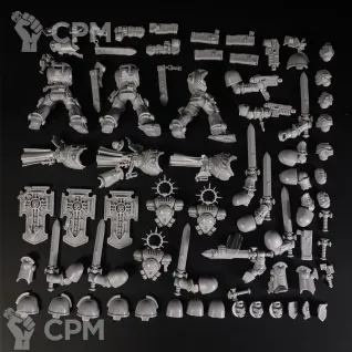 Описание картинки Primaris Bladeguard Veterans от KoofWorkshop по цене 1 750руб | Свободный Рынок Миниатюр - СРМ