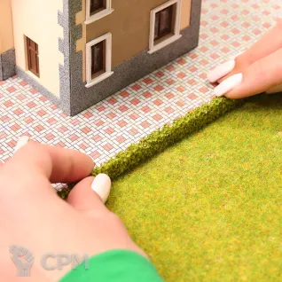 Описание картинки Живая изгородь для макета светло-зеленая. Набор 3 от Morrison-RUS по цене 372руб | Свободный Рынок Миниатюр - СРМ