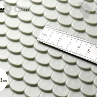 Описание картинки Объёмная текстура черепицы «Бобровый хвост». М1:12 от Morrison-RUS по цене 834руб | Свободный Рынок Миниатюр - СРМ