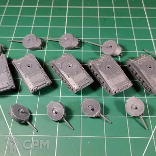 Описание картинки UBX88 M4 Sherman (Late) M4A3 х5 от Vault Boy по цене 3 798руб | Свободный Рынок Миниатюр - СРМ