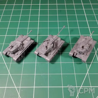 Описание картинки UBX90 M26 Pershing Tank x3 от Vault Boy по цене 2 198руб | Свободный Рынок Миниатюр - СРМ