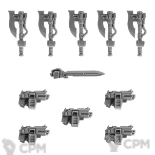Описание картинки LEGION TARTAROS TERMINATOR POWER AXE SET от TPC по цене 630руб | Свободный Рынок Миниатюр - СРМ