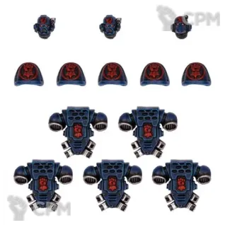 Описание картинки CRIMSON FISTS TACTICAL SQUAD UPGRADE PACK от TPC по цене 580руб | Свободный Рынок Миниатюр - СРМ