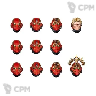 Описание картинки BLOOD ANGELS MKVI HEADS от TPC по цене 340руб | Свободный Рынок Миниатюр - СРМ