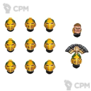 Описание картинки IMPERIAL FISTS MKVI HEADS от TPC по цене 340руб | Свободный Рынок Миниатюр - СРМ