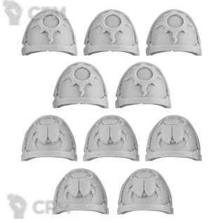 Описание картинки THOUSAND SONS ACHEAN PATTERN SHOULDER PADS от TPC по цене 340руб | Свободный Рынок Миниатюр - СРМ