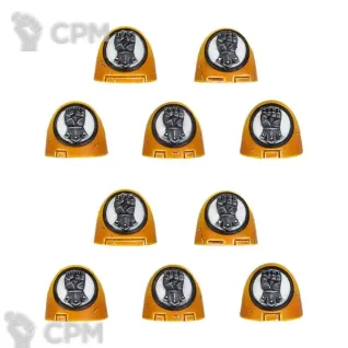 Описание картинки IMPERIAL FISTS MKVI SHOULDER PADS от TPC по цене 340руб | Свободный Рынок Миниатюр - СРМ