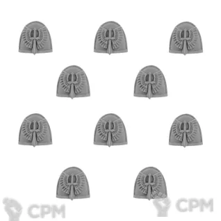 Описание картинки DARK ANGELS LEGION MKIV SHOULDER PADS от TPC по цене 340руб | Свободный Рынок Миниатюр - СРМ