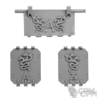 Описание картинки ALPHA LEGION LAND RAIDER DOORS от TPC по цене 370руб | Свободный Рынок Миниатюр - СРМ