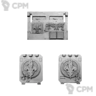 Описание картинки ADEPTA SORORITAS RHINO DOORS AND FRONTPLATE от TPC по цене 370руб | Свободный Рынок Миниатюр - СРМ