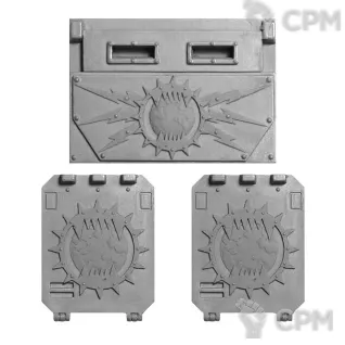 Описание картинки WORLD EATERS LEGION RHINO DOORS от TPC по цене 370руб | Свободный Рынок Миниатюр - СРМ