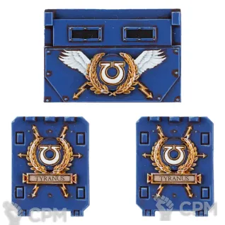Описание картинки ULTRAMARINES RHINO DOORS AND FRONTPLATE от TPC по цене 370руб | Свободный Рынок Миниатюр - СРМ