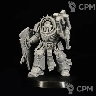 Описание картинки Chaplain in terminator armour new release от KoofWorkshop по цене 1 050руб | Свободный Рынок Миниатюр - СРМ