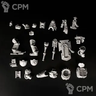 Описание картинки Chaplain in terminator armour new release от KoofWorkshop по цене 1 050руб | Свободный Рынок Миниатюр - СРМ