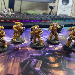 Описание картинки Intercessor Squad от Drygplova по цене 1 700руб | Свободный Рынок Миниатюр - СРМ