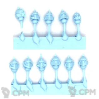 Описание картинки DEATH GUARD MKVI HEADS от TPC по цене 340руб | Свободный Рынок Миниатюр - СРМ