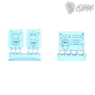 Описание картинки IMPERIAL OR CRIMSON FISTS RHINO DOORS AND FRONTPLATE от TPC по цене 370руб | Свободный Рынок Миниатюр - СРМ