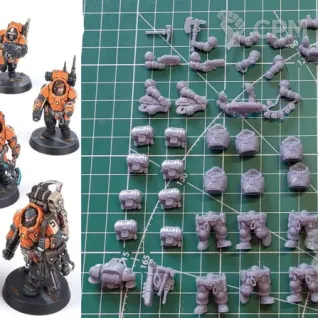 Описание картинки Kill Team - Hearthkyn Salvagers от SaJRa по цене 1 500руб | Свободный Рынок Миниатюр - СРМ