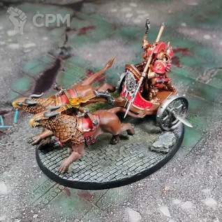 Описание картинки Stormcast Eternals Stormstrike Chariot от Каджит по цене 9 998руб | Свободный Рынок Миниатюр - СРМ