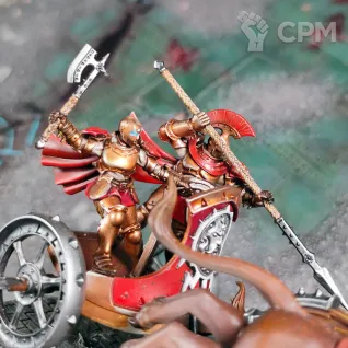 Описание картинки Stormcast Eternals Stormstrike Chariot от Каджит по цене 9 998руб | Свободный Рынок Миниатюр - СРМ