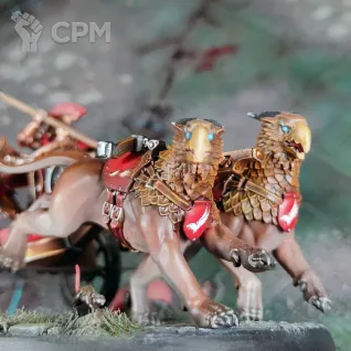 Описание картинки Stormcast Eternals Stormstrike Chariot от Каджит по цене 9 998руб | Свободный Рынок Миниатюр - СРМ