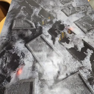 Описание картинки Баттл мат «Норильск» 60x44 | Поле для варгеймов | Батлмат от Marauder's Workshop по цене 2 300руб | Свободный Рынок Миниатюр - СРМ