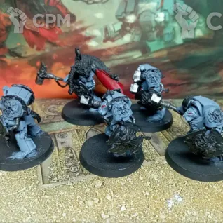 Описание картинки Terminator Assault Squad от Lobo по цене 4 000руб | Свободный Рынок Миниатюр - СРМ