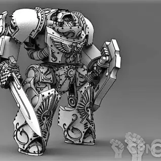 Описание картинки Contemptor Achillus/Galatus Dreadnought - альт от Магазин Альфария по цене 1 100руб | Свободный Рынок Миниатюр - СРМ