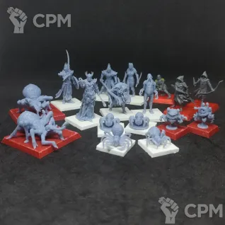 Описание картинки Отряд эльфов паукомантов (НРИ, Frostgrave и т.д.) от  по цене 1 850руб | Свободный Рынок Миниатюр - СРМ