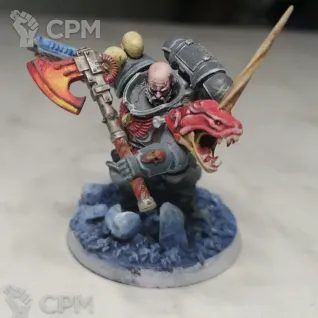Описание картинки Space Wolves Primaris Battle Leader от Loonjoy по цене 1 500руб | Свободный Рынок Миниатюр - СРМ
