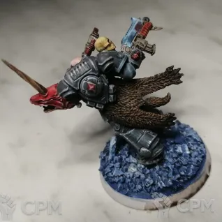 Описание картинки Space Wolves Primaris Battle Leader от Loonjoy по цене 1 500руб | Свободный Рынок Миниатюр - СРМ