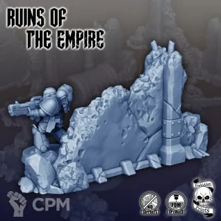 Описание картинки Ruins of The Empire - Scatter Terrain Set от Мастерская террейна по цене 2 990руб | Свободный Рынок Миниатюр - СРМ