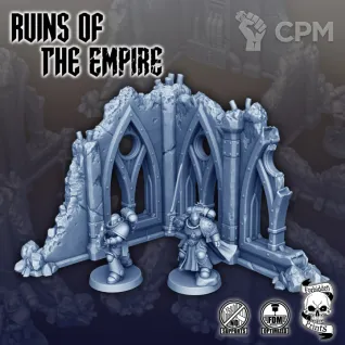 Описание картинки Ruins of The Empire - Scatter Terrain Set от Мастерская террейна по цене 2 990руб | Свободный Рынок Миниатюр - СРМ