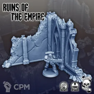 Описание картинки Ruins of The Empire - Scatter Terrain Set от Мастерская террейна по цене 2 990руб | Свободный Рынок Миниатюр - СРМ