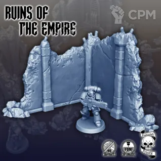 Описание картинки Ruins of The Empire - Scatter Terrain Set от Мастерская террейна по цене 2 990руб | Свободный Рынок Миниатюр - СРМ
