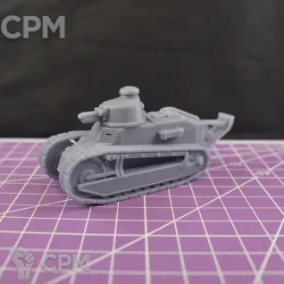 Описание картинки Французский легкий танк Renault FT-17 / масштаб 1:56 / 28mm от DModels по цене 700руб | Свободный Рынок Миниатюр - СРМ