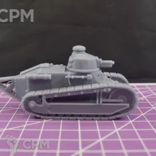 Описание картинки Французский легкий танк Renault FT-17 / масштаб 1:56 / 28mm от DModels по цене 700руб | Свободный Рынок Миниатюр - СРМ
