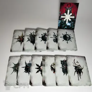 Описание картинки Chaos Space Marines Datacards 10th (на русском) от GnomeCone по цене 1 580руб | Свободный Рынок Миниатюр - СРМ