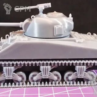 Описание картинки Американский средний танк M4A2 Sherman / масштаб 1:56 / 28мм от DModels по цене 1 530руб | Свободный Рынок Миниатюр - СРМ