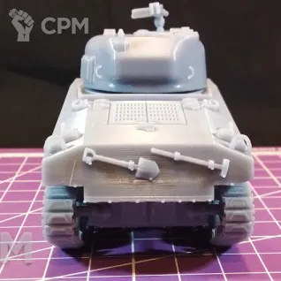 Описание картинки Американский средний танк M4A2 Sherman / масштаб 1:56 / 28мм от DModels по цене 1 530руб | Свободный Рынок Миниатюр - СРМ