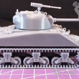 Описание картинки Американский средний танк M4A2 Sherman / масштаб 1:56 / 28мм от DModels по цене 1 530руб | Свободный Рынок Миниатюр - СРМ