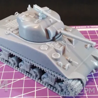 Описание картинки Американский средний танк M4A2 Sherman / масштаб 1:56 / 28мм от DModels по цене 1 530руб | Свободный Рынок Миниатюр - СРМ