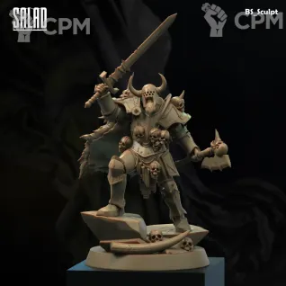 Описание картинки Wulfrik the Wanderer от Naggaroth Night по цене 2 000руб | Свободный Рынок Миниатюр - СРМ
