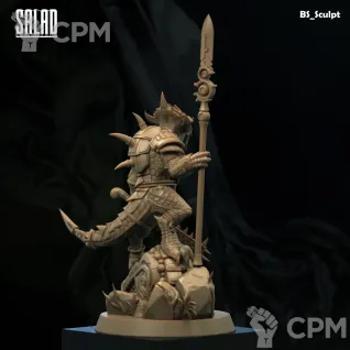 Описание картинки Lizardman от Naggaroth Night по цене 2 000руб | Свободный Рынок Миниатюр - СРМ