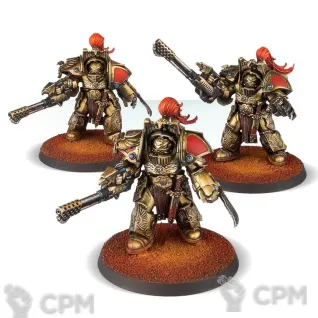 Описание картинки LEGIO CUSTODES AQUILON TERMINATORS WITH INFERNUS FIREPIKES от TPC по цене 1 560руб | Свободный Рынок Миниатюр - СРМ